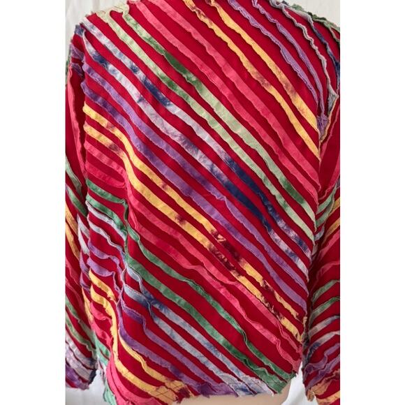 Keren Hart Vintage Medium Cotton Polyester Lined Button Front Jacket - Picture 7 of 8